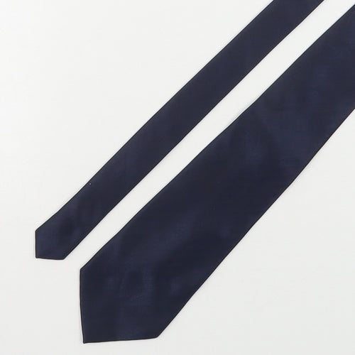 St Bernard Mens Blue  Polyester Pointed Tie One Size