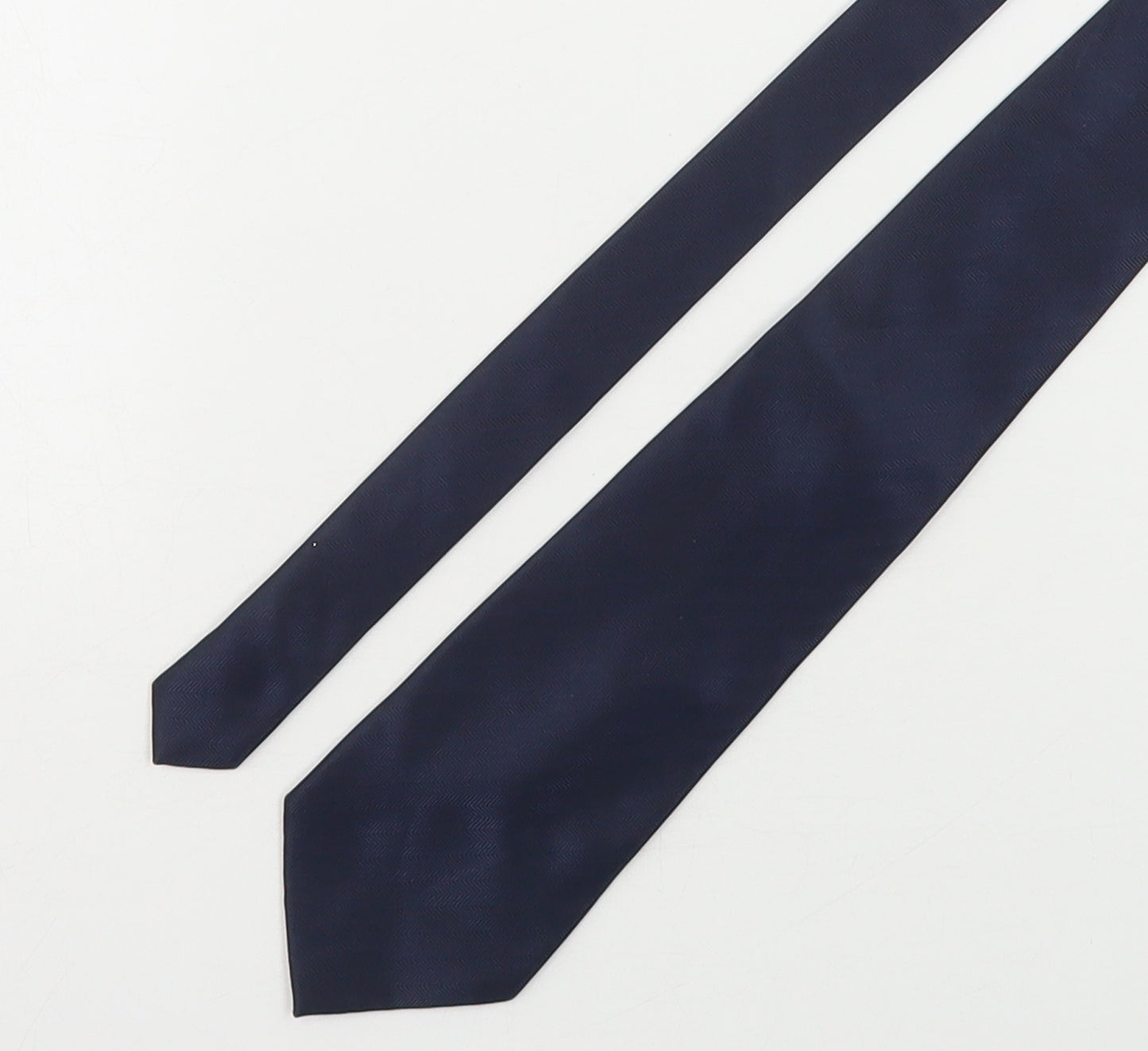 St Bernard Mens Blue  Polyester Pointed Tie One Size