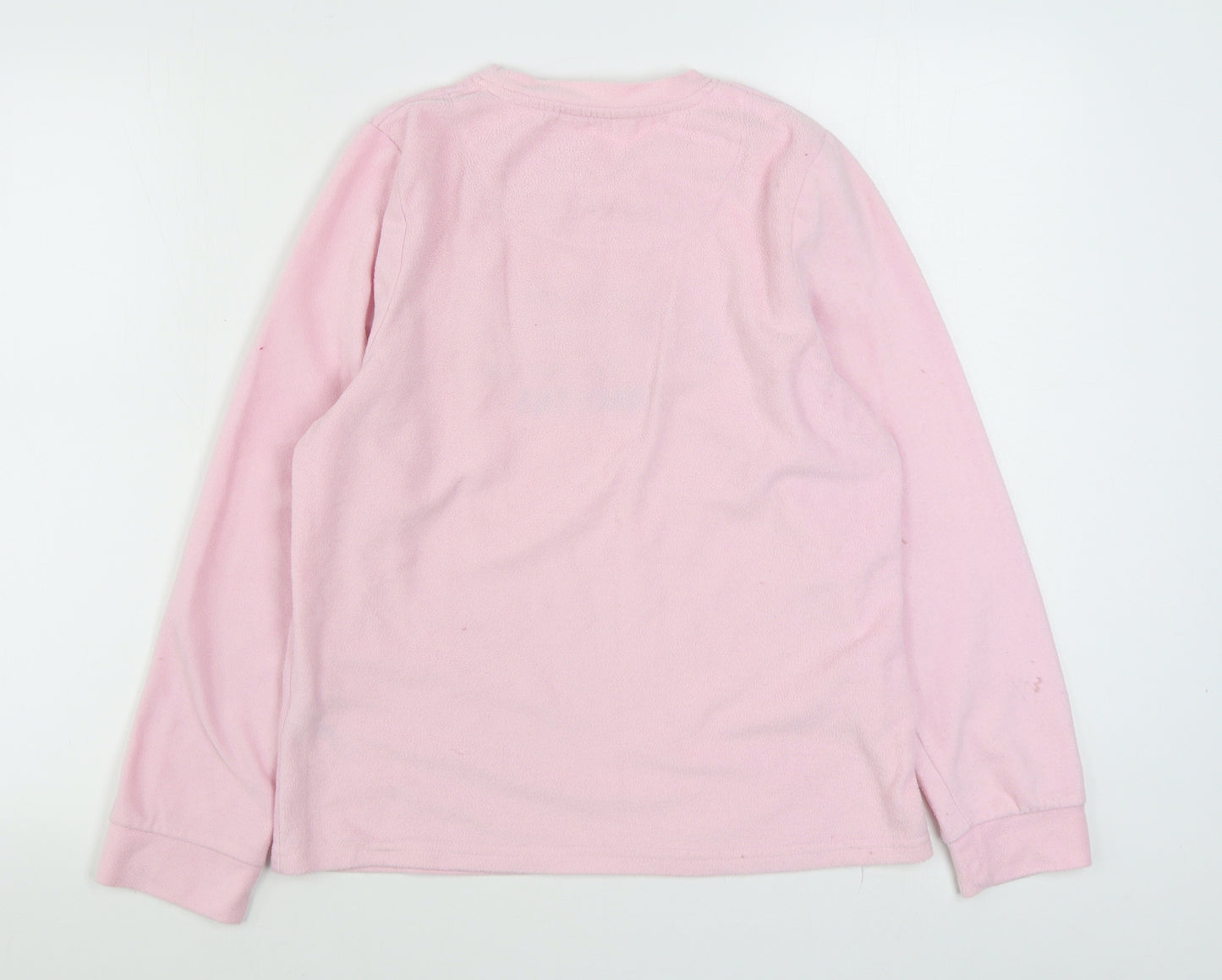 Dunnes Stores Womens Pink Solid Polyester Top Pyjama Top Size S