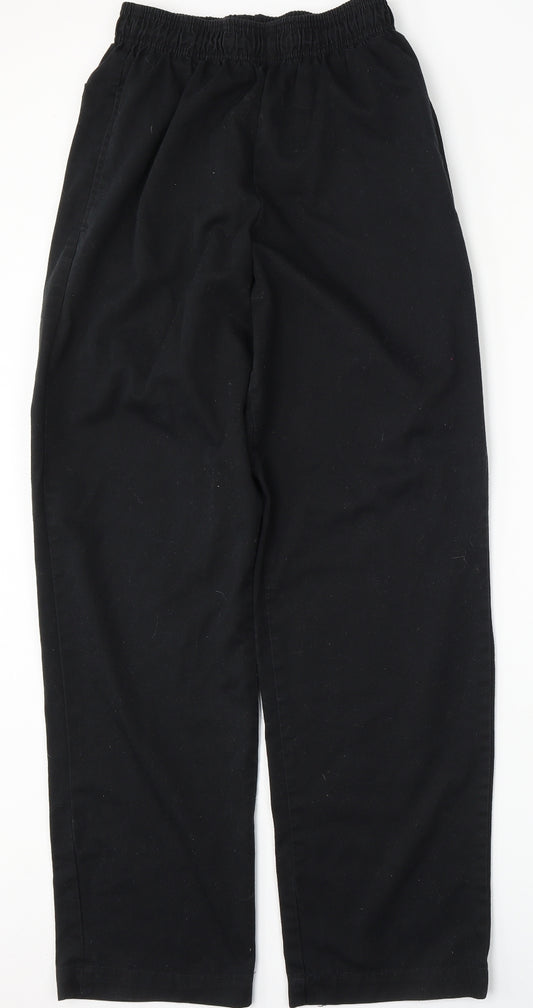 Whites Mens Black  Polyester Trousers  Size XS L32 in Regular