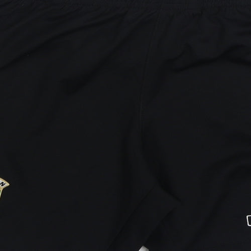 Kappa Boys Black  Polyester Sweat Shorts Size 12 Years  Regular Tie