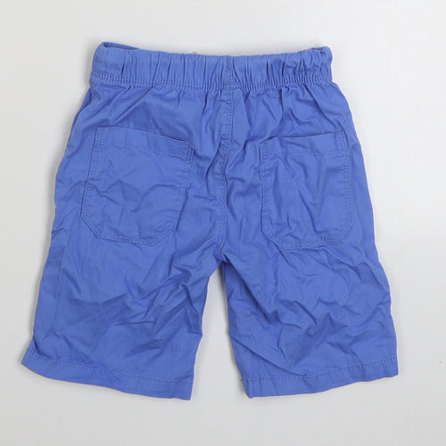 Dunnes Stores Boys Blue  100% Cotton Sweat Shorts Size 5-6 Years  Regular Tie
