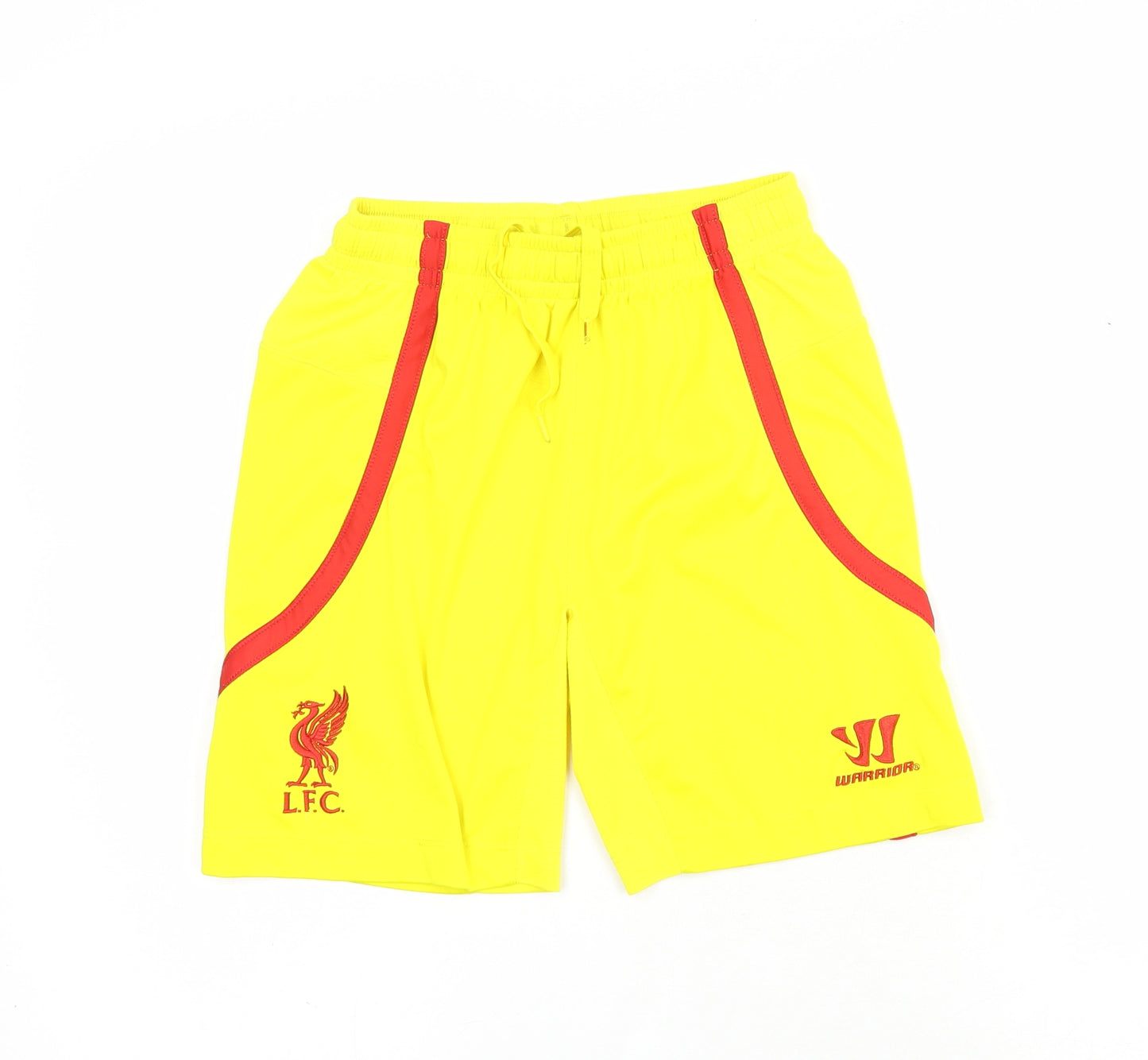 Warrior Boys Yellow  Cotton Sweat Shorts Size 9 Years  Regular Drawstring - Liverpool FC