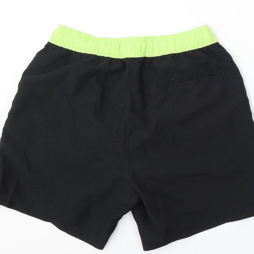 Next Swimwear Mens Black  Polyester Athletic Shorts Size S L6 in Regular Tie