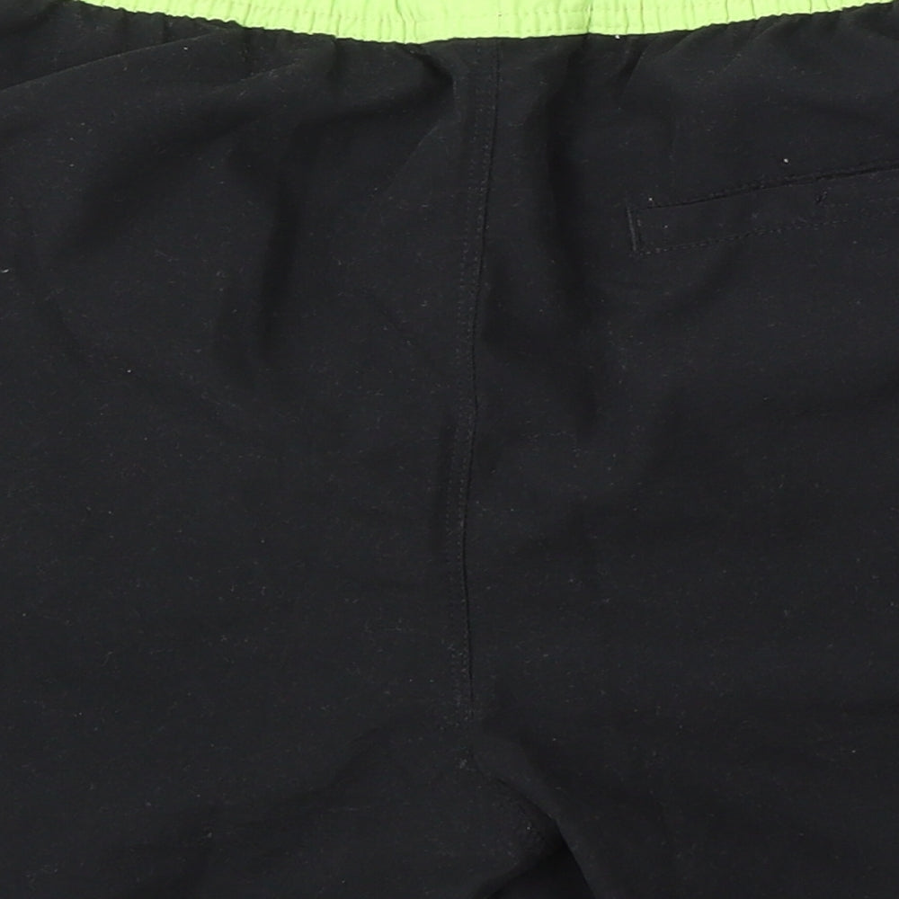 Next Swimwear Mens Black  Polyester Athletic Shorts Size S L6 in Regular Tie