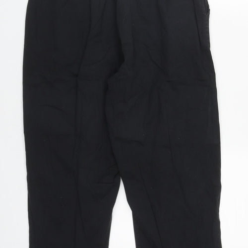 Boohoo man Mens Black  Cotton Sweatpants Trousers Size 32 in L25 in Regular Drawstring