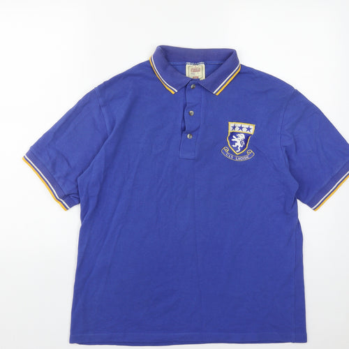 O'Neill Mens Blue  Cotton  Polo Size L Collared Button - CLS Laoise