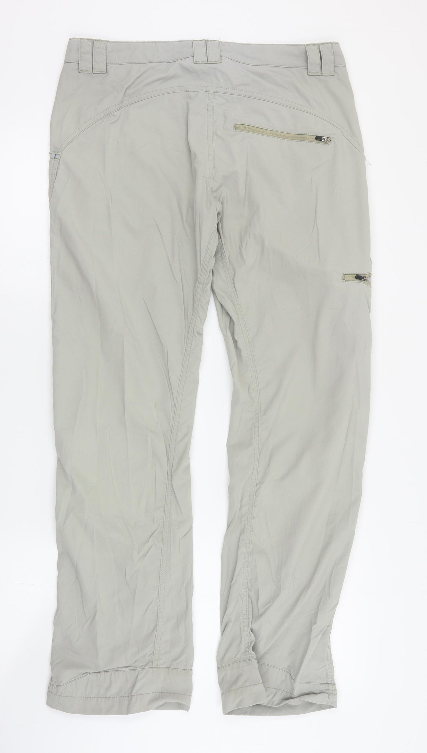 Lowe Alpine Womens Beige  Nylon Trousers  Size 10 L30 in Regular Zip