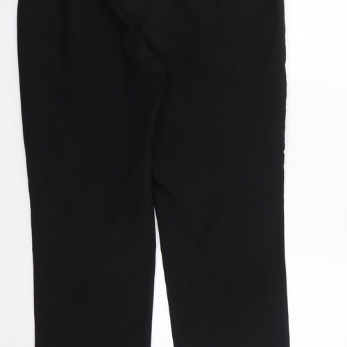Matalan Mens Black  Polyester Trousers  Size 32 in L29 in Regular Zip