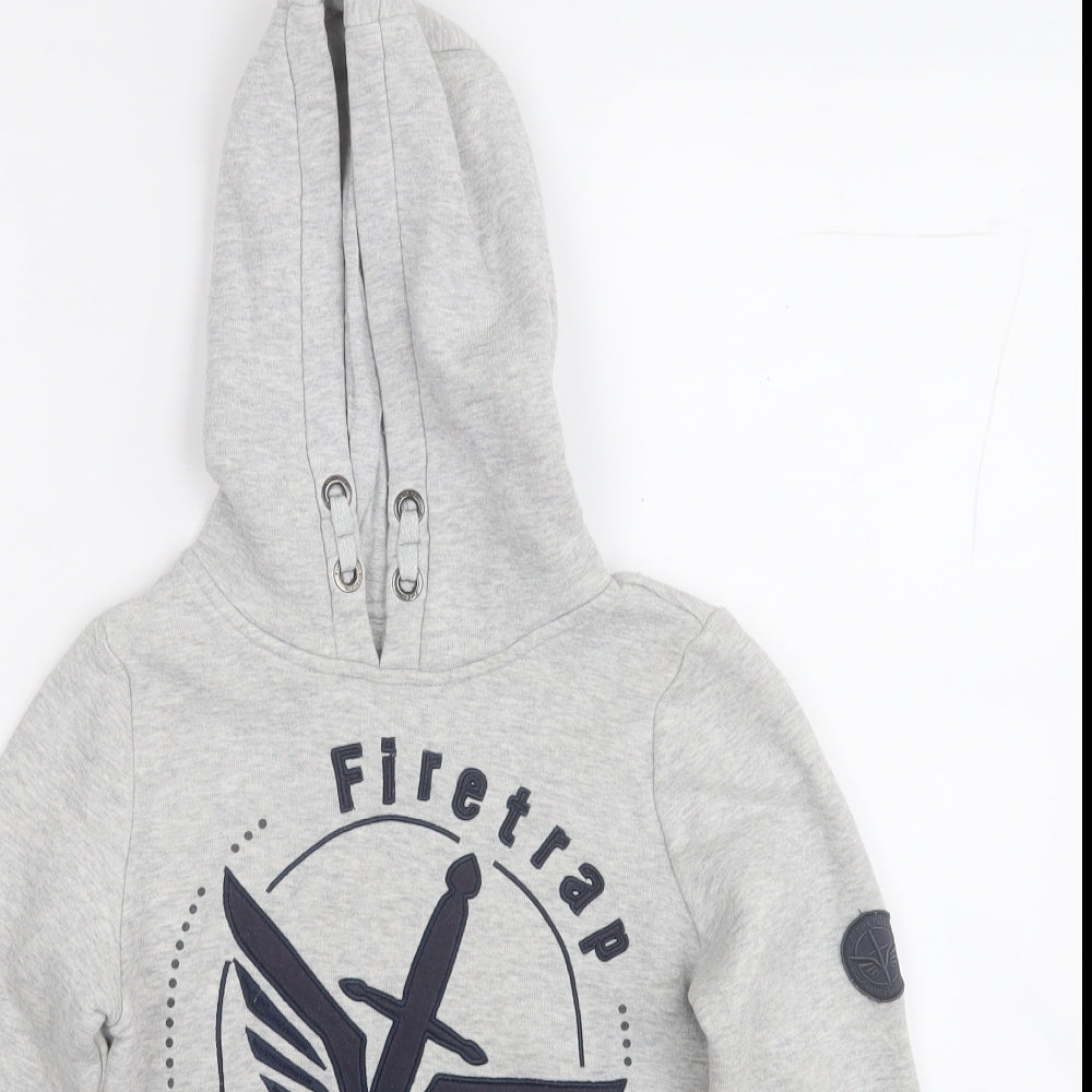 Firetrap quilted hoodie hot sale