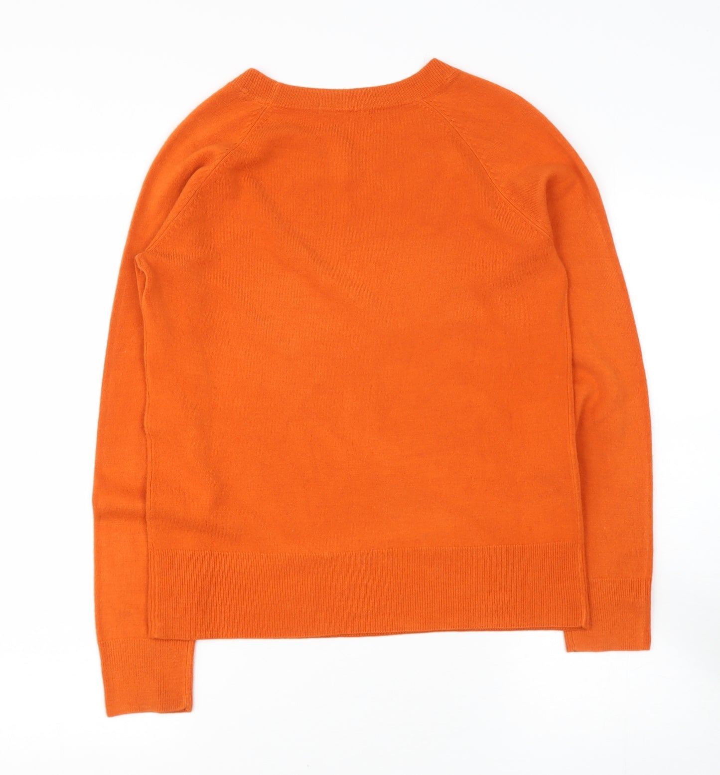 sainsburys Womens Orange Round Neck  Aramid Pullover Jumper Size 10