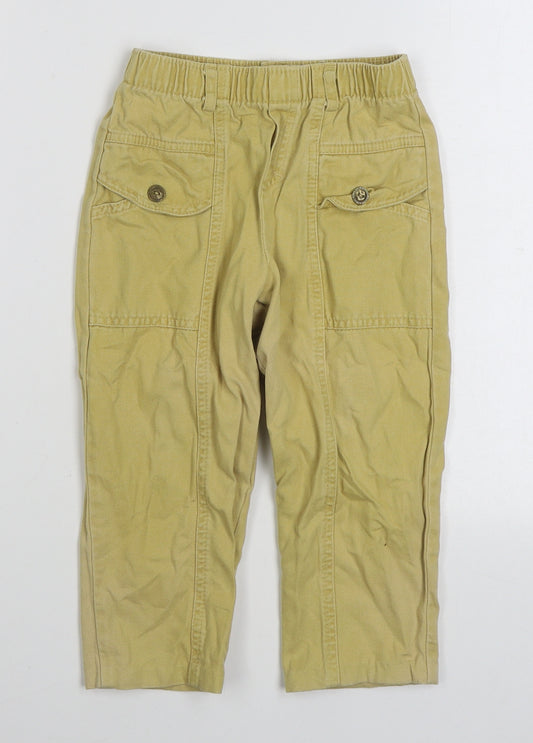 Dunnes Stores Boys Yellow  100% Cotton Straight Jeans Size 2-3 Years  Regular Zip