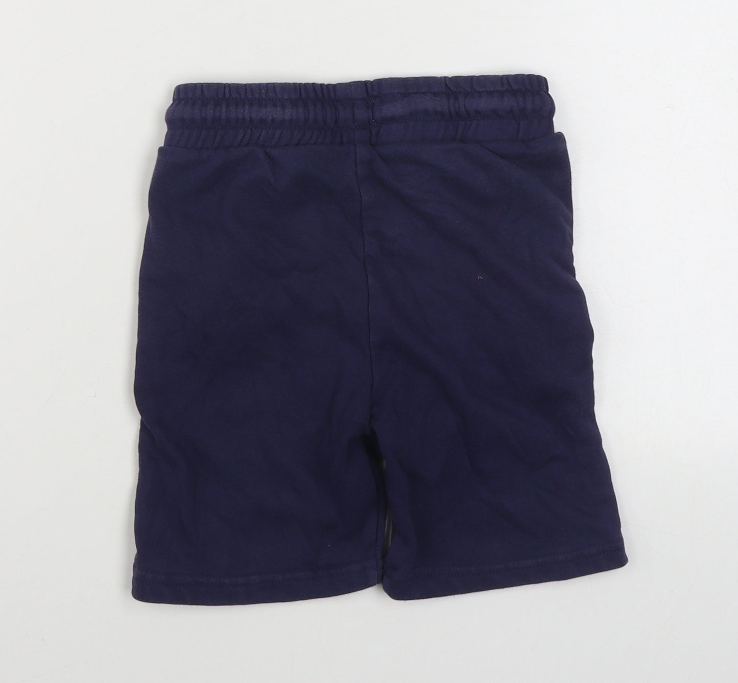 F&F Girls Black  Cotton Sweat Shorts Size 6-7 Years  Regular Tie