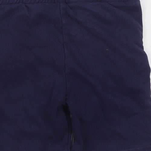 F&F Girls Black  Cotton Sweat Shorts Size 6-7 Years  Regular Tie