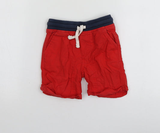 Urban Rascals Boys Red  Cotton Chino Shorts Size 2 Years  Regular