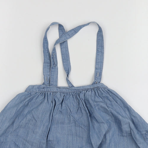 NEXT Girls Blue  Cotton Mini Skirt Size 4-5 Years  Regular