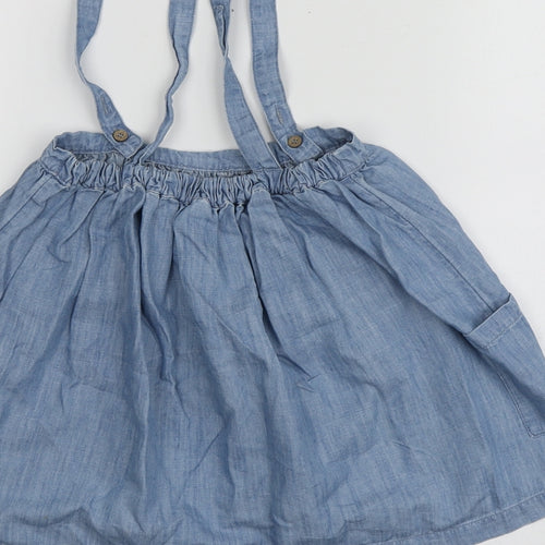 NEXT Girls Blue  Cotton Mini Skirt Size 4-5 Years  Regular