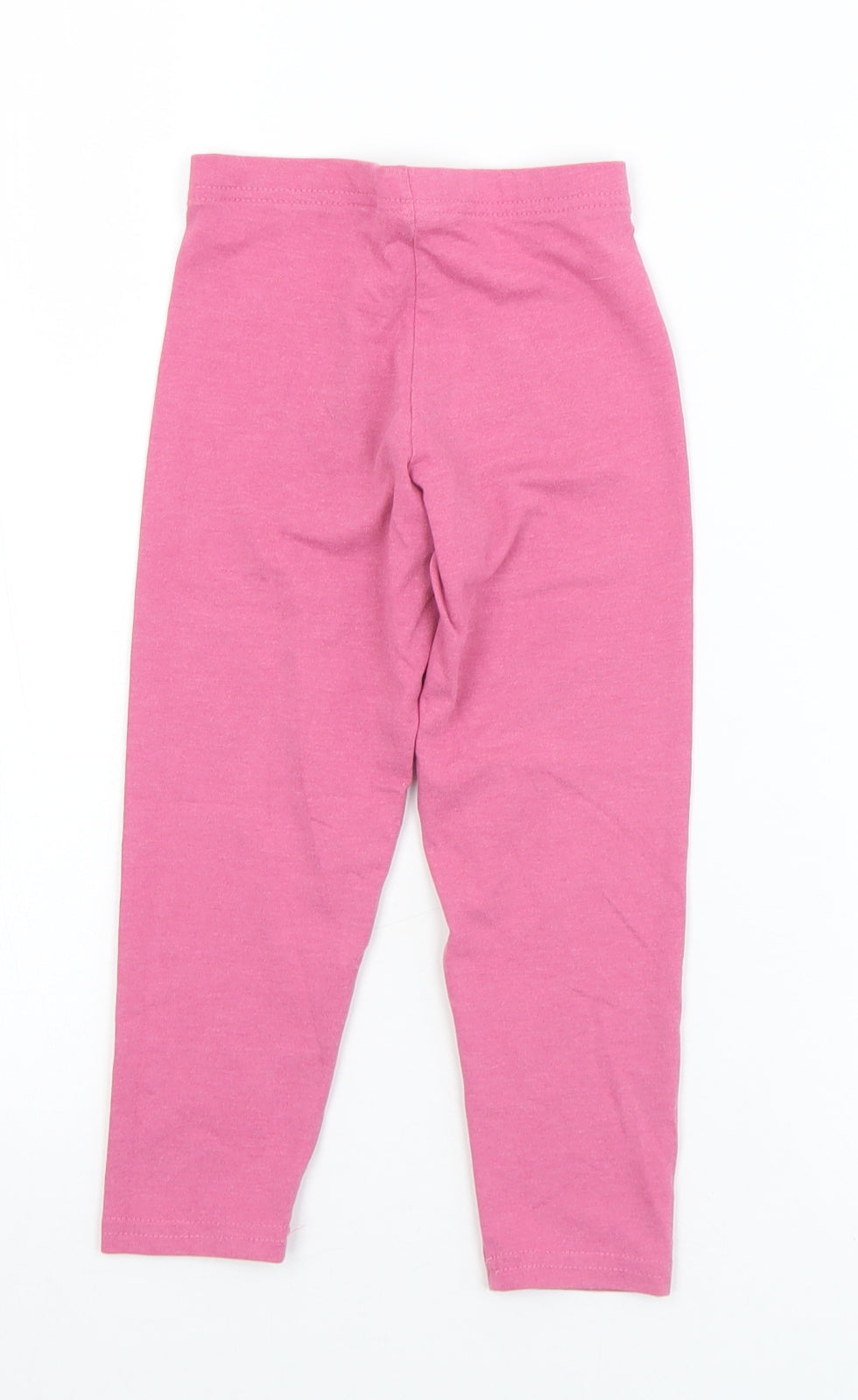 Matalan Girls Pink  Cotton Pedal Pusher Trousers Size 4 Years  Regular