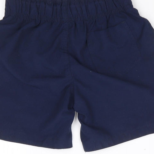 Primark Boys Blue  Polyester Sweat Shorts Size 8-9 Years  Regular Drawstring - Swim Short