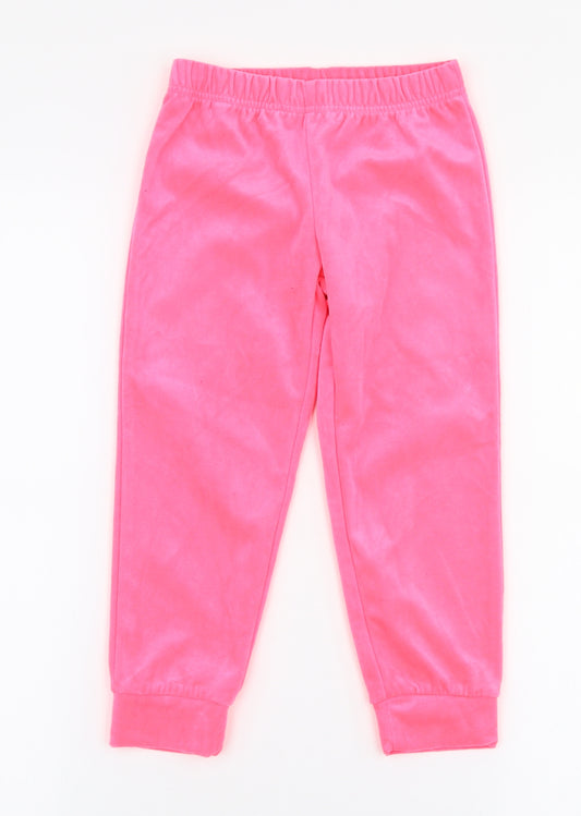 Billie Blush Girls Pink  Polyester Jogger Trousers Size 4 Years  Slim Pullover