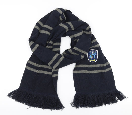 Harry Potter Unisex Blue Striped Polyester Scarf  One Size   - Ravenclaw
