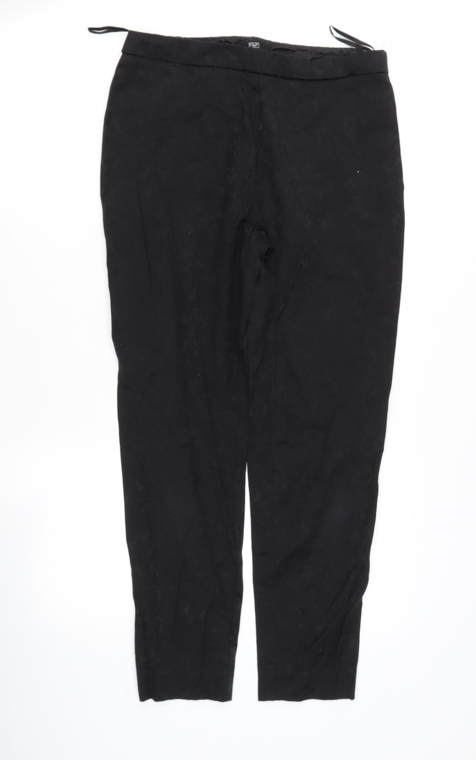 FLORENCE AND FRED FampF TESCO LADIES WOMENS BLACK WORK TROUSERS PANTS  SIZE 12 L27  eBay