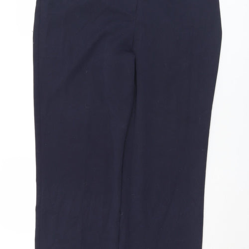 Arcadia Womens Blue  Polyester Trousers  Size 16 L29 in Regular Button
