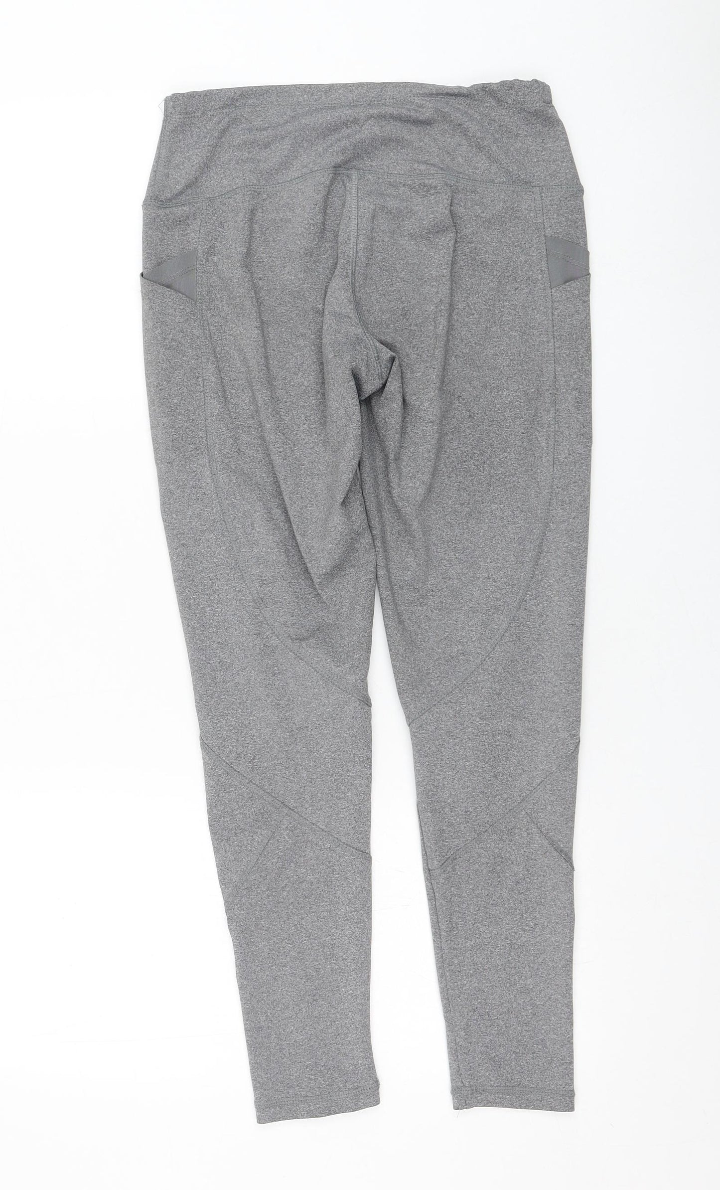 Primark Womens Grey  Polyester Compression Leggings Size 10 L26 in Regular Pullover