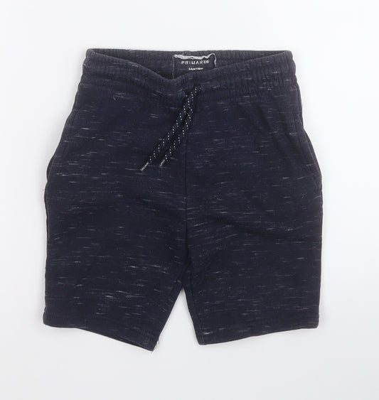 Primark Girls Blue  Cotton Sweat Shorts Size 5-6 Years  Regular