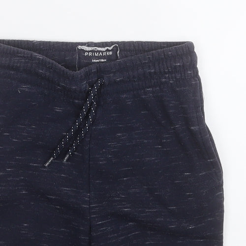 Primark Girls Blue  Cotton Sweat Shorts Size 5-6 Years  Regular