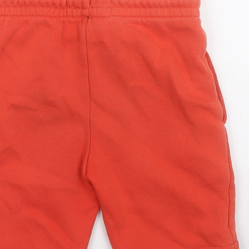 Primark Boys Orange  Cotton Sweat Shorts Size 5-6 Years  Regular