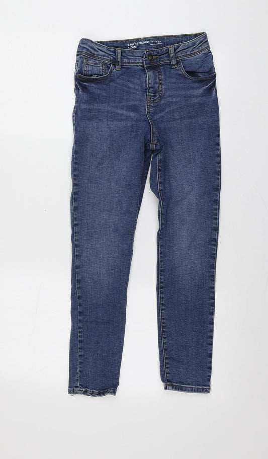 Denim.Co Girls Blue  Cotton Skinny Jeans Size 9-10 Years  Regular