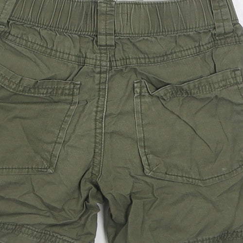Pumpkin Patch Boys Green  100% Cotton Cargo Shorts Size 2 Years  Regular Tie