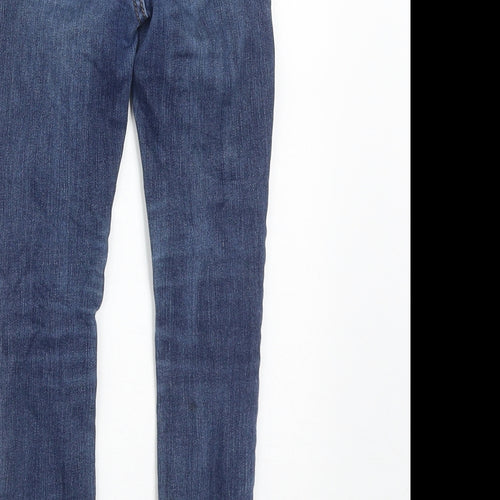 Gap Girls Blue  Cotton Straight Jeans Size 7 Years  Slim