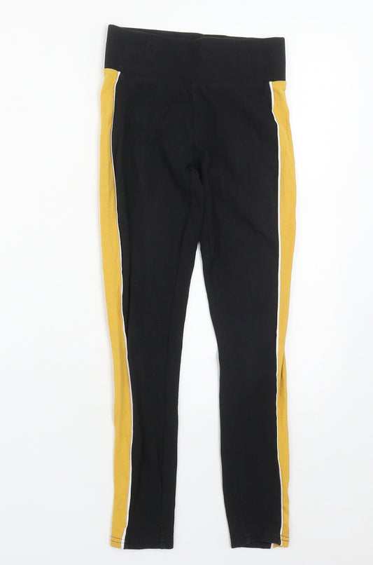 New Look Girls Black  Cotton Dress Pants Trousers Size 10-11 Years  Regular