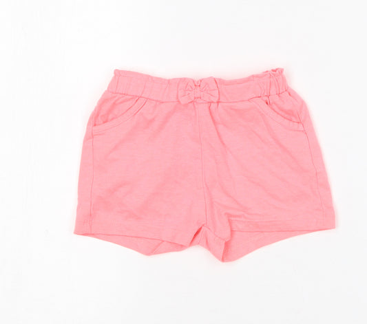 Young Dimension Girls Pink  Polyester Sweat Shorts Size 2-3 Years  Regular