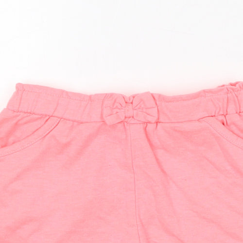Young Dimension Girls Pink  Polyester Sweat Shorts Size 2-3 Years  Regular