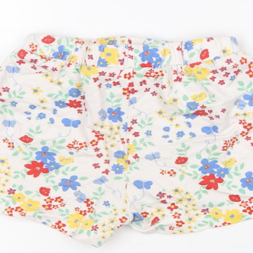 George Girls Multicoloured Floral Cotton Sweat Shorts Size 2-3 Years  Regular