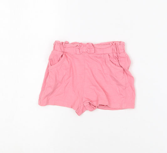 Young Dimension Girls Pink  Cotton Sweat Shorts Size 2-3 Years  Regular