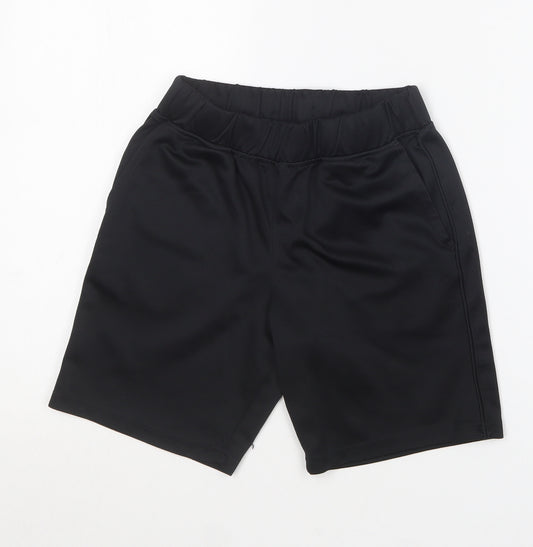 Dunnes Stores Boys Black  Polyester Sweat Shorts Size 10-11 Years  Regular