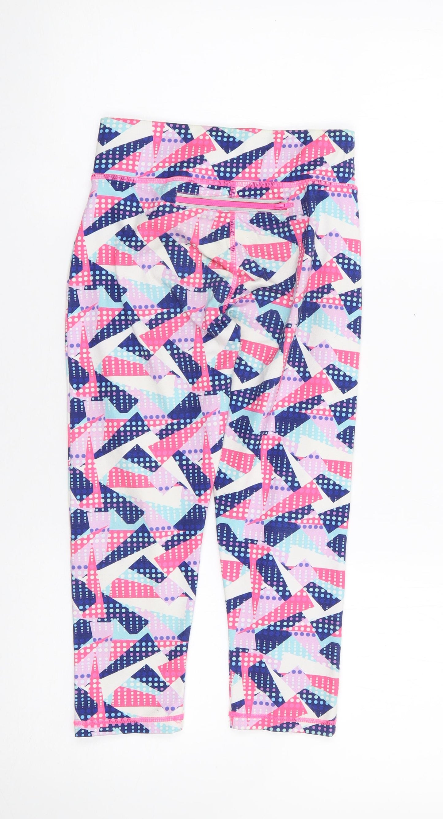 Dunnes Girls Multicoloured Geometric Polyester Jogger Trousers Size 10-11 Years  Regular  - ActiveWear