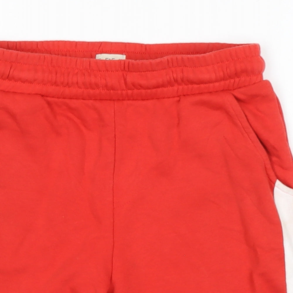 TESCO Boys Red  Cotton Sweat Shorts Size 3 Years  Regular