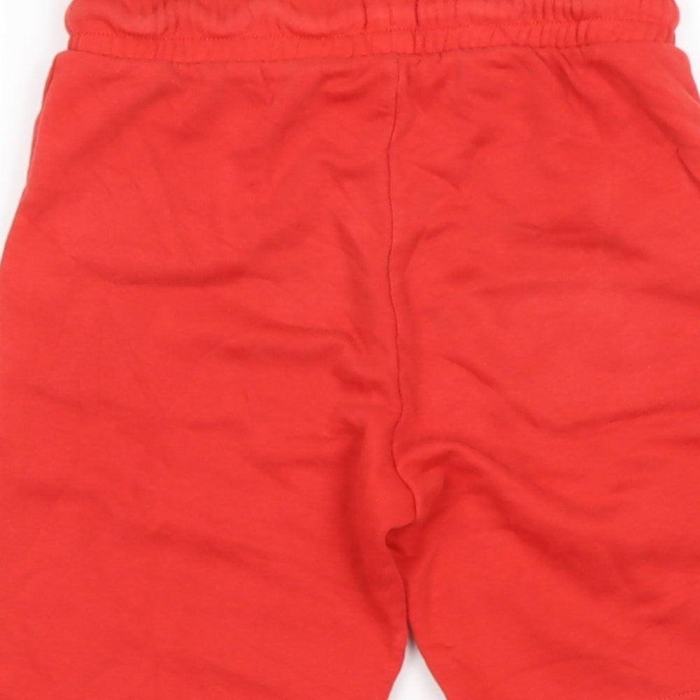 TESCO Boys Red  Cotton Sweat Shorts Size 3 Years  Regular