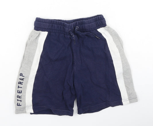 Firetrap Boys Multicoloured  Cotton Sweat Shorts Size 7-8 Years  Regular