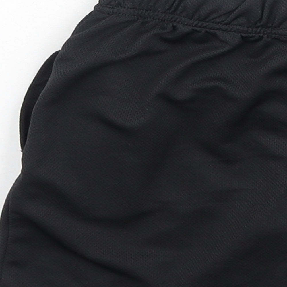 Pep & Co Boys Black  Polyester Sweat Shorts Size 5-6 Years  Regular