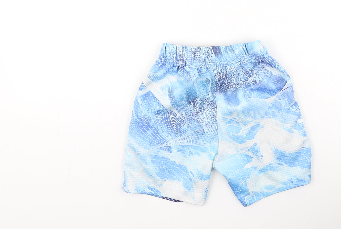 Pep & Co Boys Blue  Polyester Sweat Shorts Size 6-7 Years  Regular