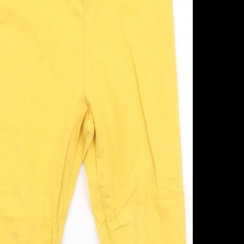 Dunnes Stores Girls Yellow  Cotton Jegging Trousers Size 2-3 Years  Regular