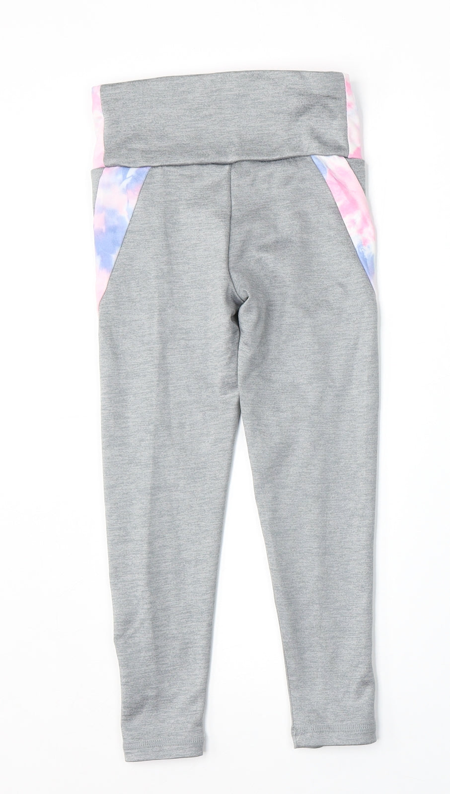 Primark Girls Grey  Polyester Jogger Trousers Size 7-8 Years  Regular