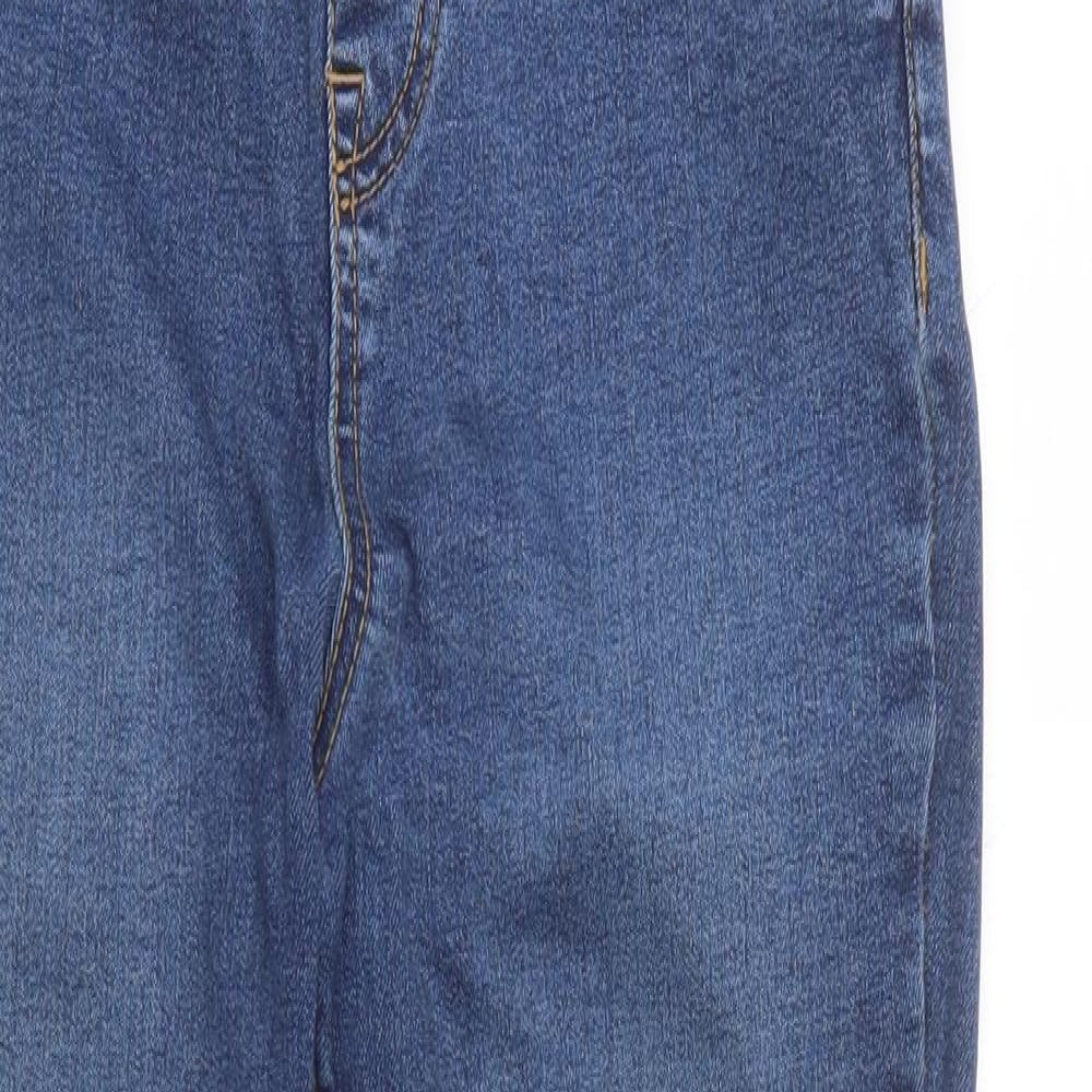 New Look Womens Blue  Cotton Blend Jegging Leggings Size 10 L24 in