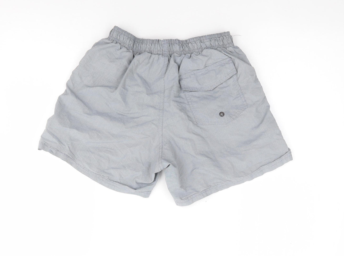Trespass Boys Black Check Cotton Sweat Shorts Size M  Regular  - Swim Short